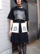 画像7: 【BALMUNG バルムング】グラフィックプリントプリーツスカート BLACK (7)