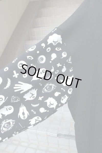 画像3: 【M:E エムイー】グラフィックプリントビッグプルオーバースウェットパーカー ブラック (3)