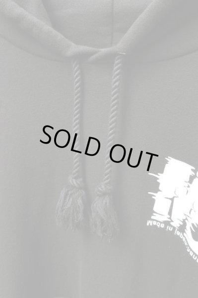 画像4: 【M:E エムイー】グラフィックプリントビッグプルオーバースウェットパーカー ブラック (4)