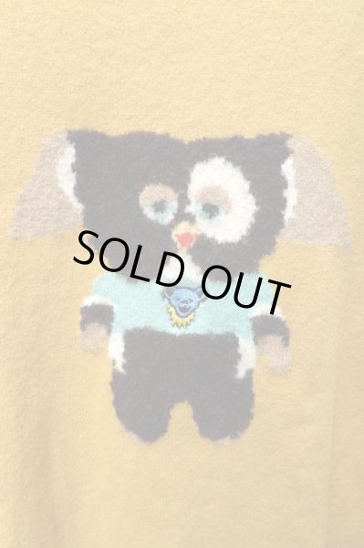 画像4: 【bedsidedrama ベッドサイドドラマ】ハーフキャラのワイドセーター イエロー (4)