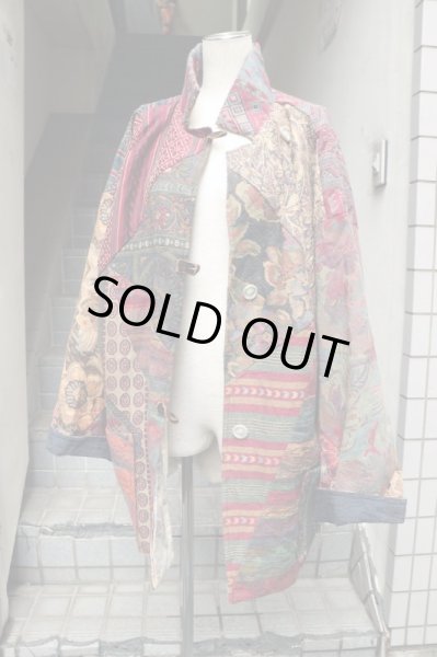 画像7: 【VINTAGE/USED古着】ゴブラン織り切替デザインビッグジャケット (7)