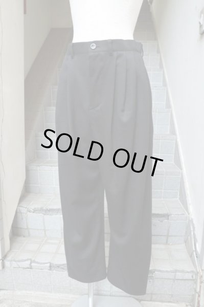 画像7: 【ka na ta カナタ】4タックウール地パンツ ブラック (7)