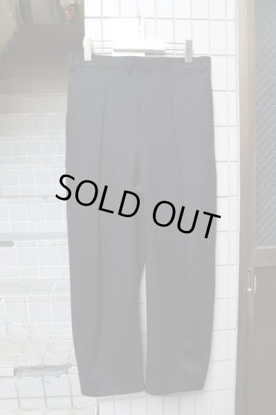 画像2: 【ka na ta カナタ】4タックウール地パンツ ブラック (2)