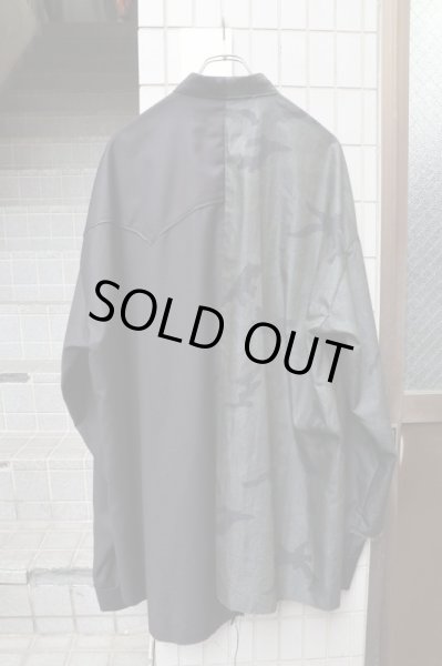 画像2: 【KIDILL キディル】2-Type Docking Shirts ドッキングデザインビッグシャツ (2)