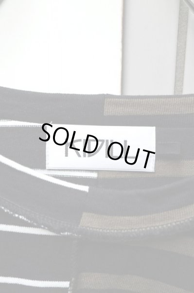 画像8: 【KIDILL キディル】Chaos Oversize T-shirts Border レイヤー切替デザインカットソー (8)