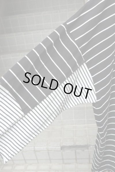 画像4: 【KIDILL キディル】Chaos Oversize T-shirts Border レイヤー切替デザインカットソー (4)