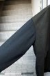 画像4: 【Not by ka na ta ノットバイ カナタ】shokunin jacket ウール地切替デザインワイドジャケット (4)