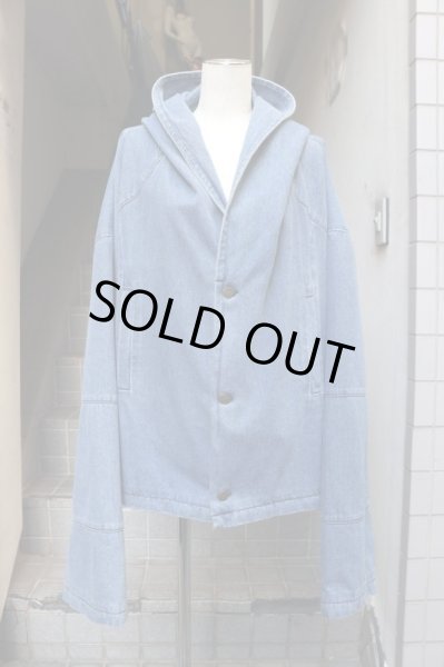 画像8: 【69 us シックスティーナイン】ワイドデニムフードブルゾン (8)