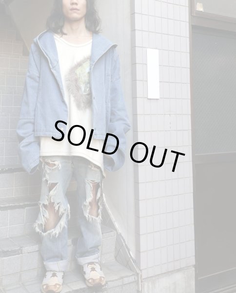 画像9: 【69 us シックスティーナイン】ワイドデニムフードブルゾン (9)