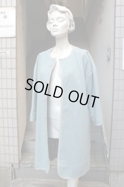 画像11: 【YEAH RIGHT×JUVENILE HALL ROLLCALL イェーライト ジュベナイル ホール ロールコール】ノーカラーパイピングウールコート (11)