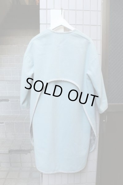 画像2: 【YEAH RIGHT×JUVENILE HALL ROLLCALL イェーライト ジュベナイル ホール ロールコール】ノーカラーパイピングウールコート (2)