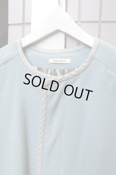 画像3: 【YEAH RIGHT×JUVENILE HALL ROLLCALL イェーライト ジュベナイル ホール ロールコール】ノーカラーパイピングウールコート (3)