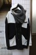 画像1: 【NOZOMI ISHIGURO ノゾミイシグロ】メルトンウール地切替デザインジャケットコート (1)