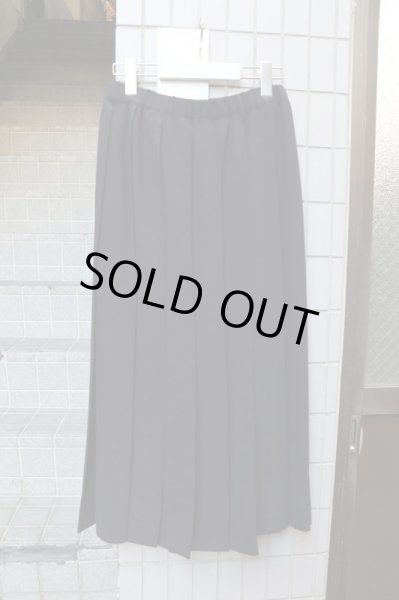 画像2: 【robe de chambre COMME des GARCONS ローブドシャンブル コムデギャルソン】プリーツロングスカート BLACK (2)