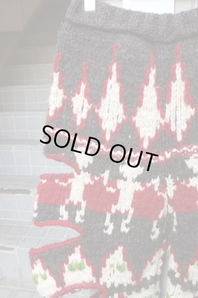 画像3: 【NOZOMI ISHIGURO Haute Couture ノゾミイシグロ オートクチュール】変形デザイン柄ニットパンツ (3)