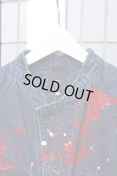 画像5: 【NEEDLES ニードルズ】Chore Coat 10oz Denim / Paint ペイントカバーオールデニムジャケット (5)