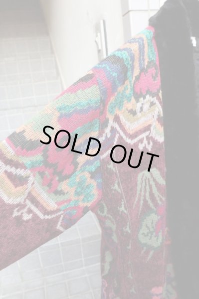 画像3: 【VINTAGE/USED古着】ジャガード柄ガウンジャケット (3)