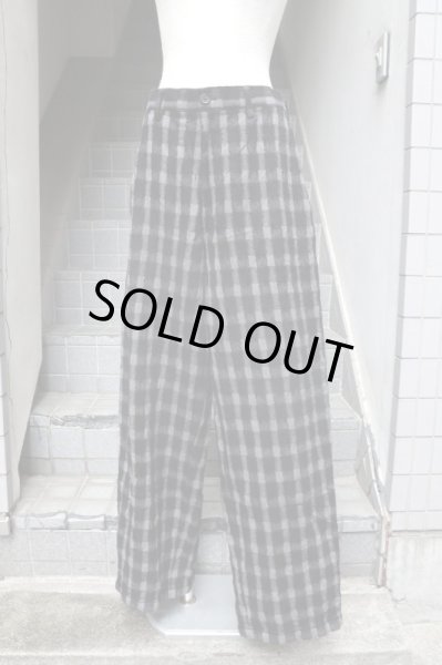 画像6: 【Y's for men ワイズ フォーメン】ウール地チェック柄ワイドパンツ (6)