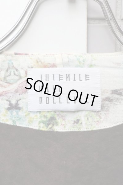 画像8: 【JUVENILE HALL ROLLCALL ジュベナイル ホール ロールコール】鳥葬柄切替ノーカラー中綿ブルゾン (8)