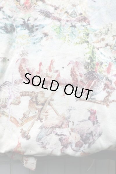 画像6: 【JUVENILE HALL ROLLCALL ジュベナイル ホール ロールコール】鳥葬柄切替ノーカラー中綿ブルゾン (6)