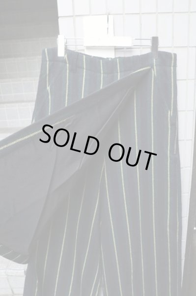 画像3: 【KIDILL キディル】ストライプ柄ストールワイドパンツ (3)