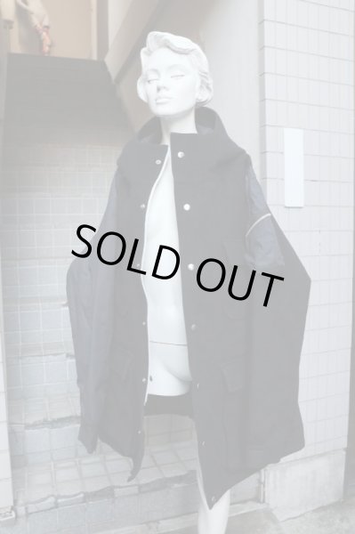 画像6: 【BODYSONG. ボディーソング】メルトンウール地切替デザインコート (6)