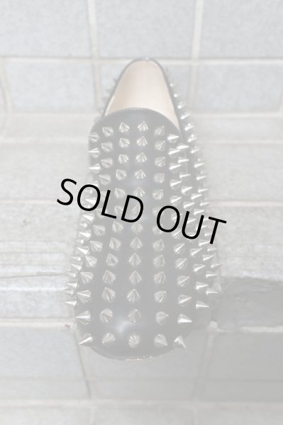 画像2: 【Harris Brown ハリスブラウン】スタッズ装飾スリッポンシューズ (2)