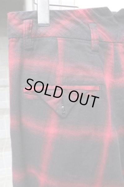 画像3: 【KIDILL キディル】シャドーネルチェック柄ワイドサルエルパンツ (3)