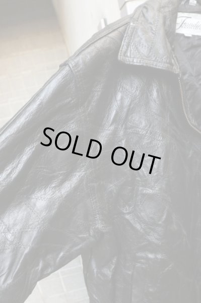 画像3: 【VINTAGE/USED古着】ツギハギレザージャケット (3)