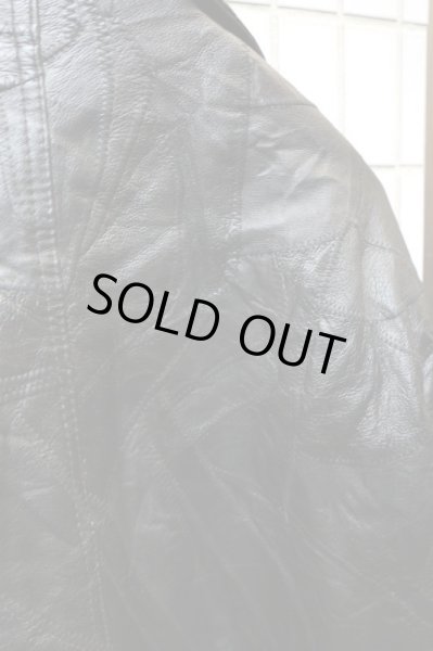 画像4: 【VINTAGE/USED古着】ツギハギレザージャケット (4)