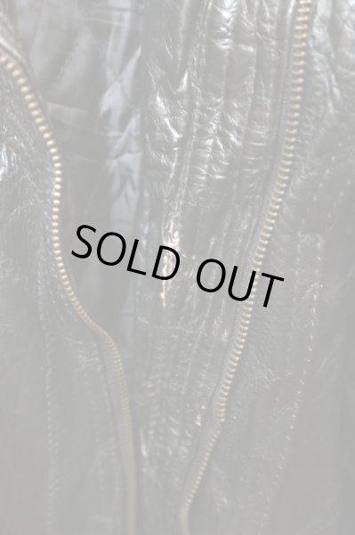 画像6: 【VINTAGE/USED古着】ツギハギレザージャケット (6)