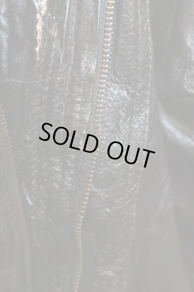 画像7: 【VINTAGE/USED古着】ツギハギレザージャケット (7)