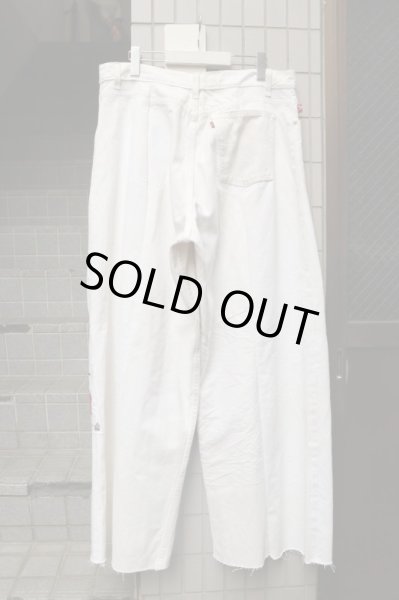 画像2: 【VINTAGE/USED古着】再構築カスタムデザインワイドデニムパンツ (2)