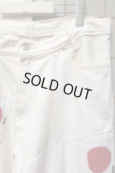 画像8: 【VINTAGE/USED古着】再構築カスタムデザインワイドデニムパンツ (8)