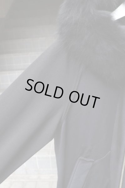 画像4: 【NAPE ネープ】ファー付き切替デザインジップパーカー (4)