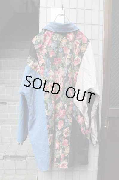 画像2: 【VINTAGE/USED古着】デニムMIX切替デザインジャケット (2)