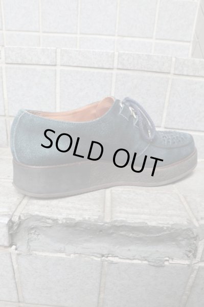 画像5: 【John UNDER COVER ジョン アンダーカバー】編み込みスウェードレザーvibramラバーソールシューズ (5)