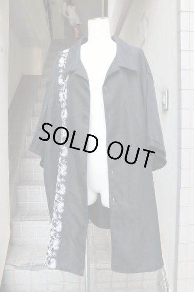 画像5: 【VINTAGE/USED古着】ペイズリー柄刺繍ビッグ解禁シャツ (5)