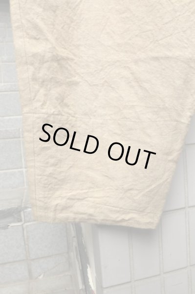 画像6: 【YANTOR ヤントル】紐ウエストリネン地ワイドパンツ (6)