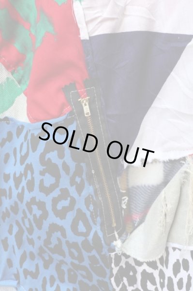 画像4: 【VINTAGE/USED古着】再構築カスタムデザインワイドデニムパンツ (4)