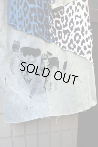 画像5: 【VINTAGE/USED古着】再構築カスタムデザインワイドデニムパンツ (5)