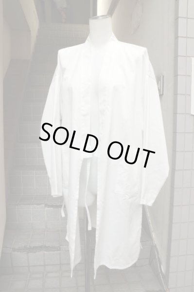 画像6: 【Ω oum オーム】ミニマル羽織りガウン (6)