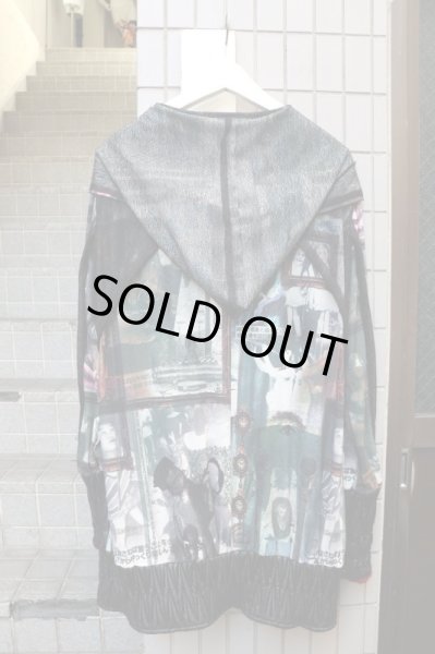 画像2: 【algorithm アルゴリズム】グラフィック柄デザインパーカー (2)