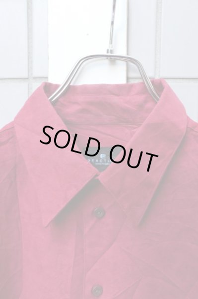 画像4: 【VINTAGE/USED古着】スウェードシャツ エンジ (4)