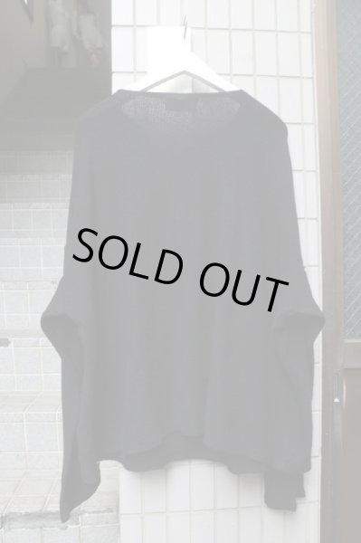 画像2: 【[-] minus マイナス】バンダナドッキングコットンニットトレーナー (2)