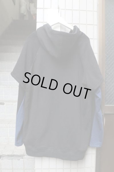 画像2: 【kill remote キルリモート】レイヤースリーブデザインスウェットパーカー (2)