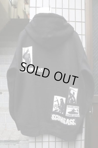 画像2: 【PSYCHOWORKS サイコワークス】グラフィックパッチスウェットパーカー (2)