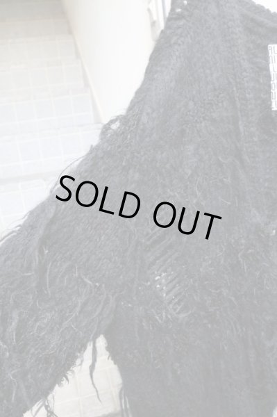 画像5: 【JUVENILE HALL ROLLCALL  ジュベナイル ホール ロールコール】骨クラッシュニットカーディガン (5)