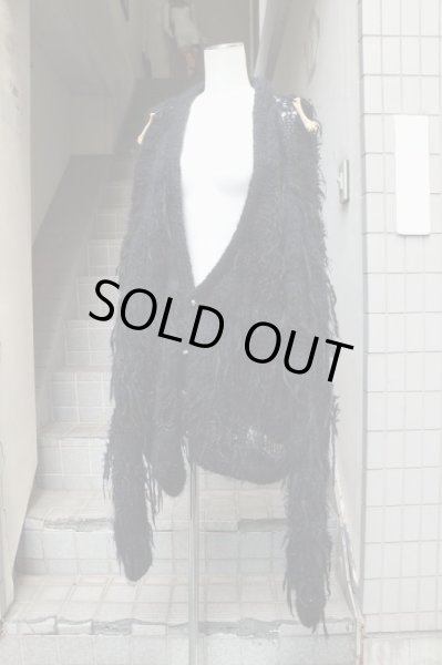 画像8: 【JUVENILE HALL ROLLCALL  ジュベナイル ホール ロールコール】骨クラッシュニットカーディガン (8)