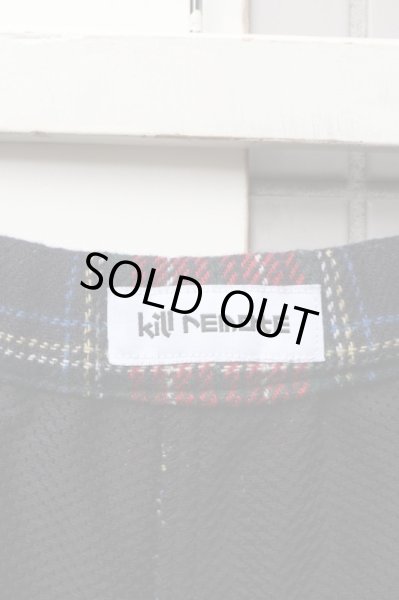 画像5: 【kill remote キルリモート】チェック柄切替デザインサルエルパンツ (5)